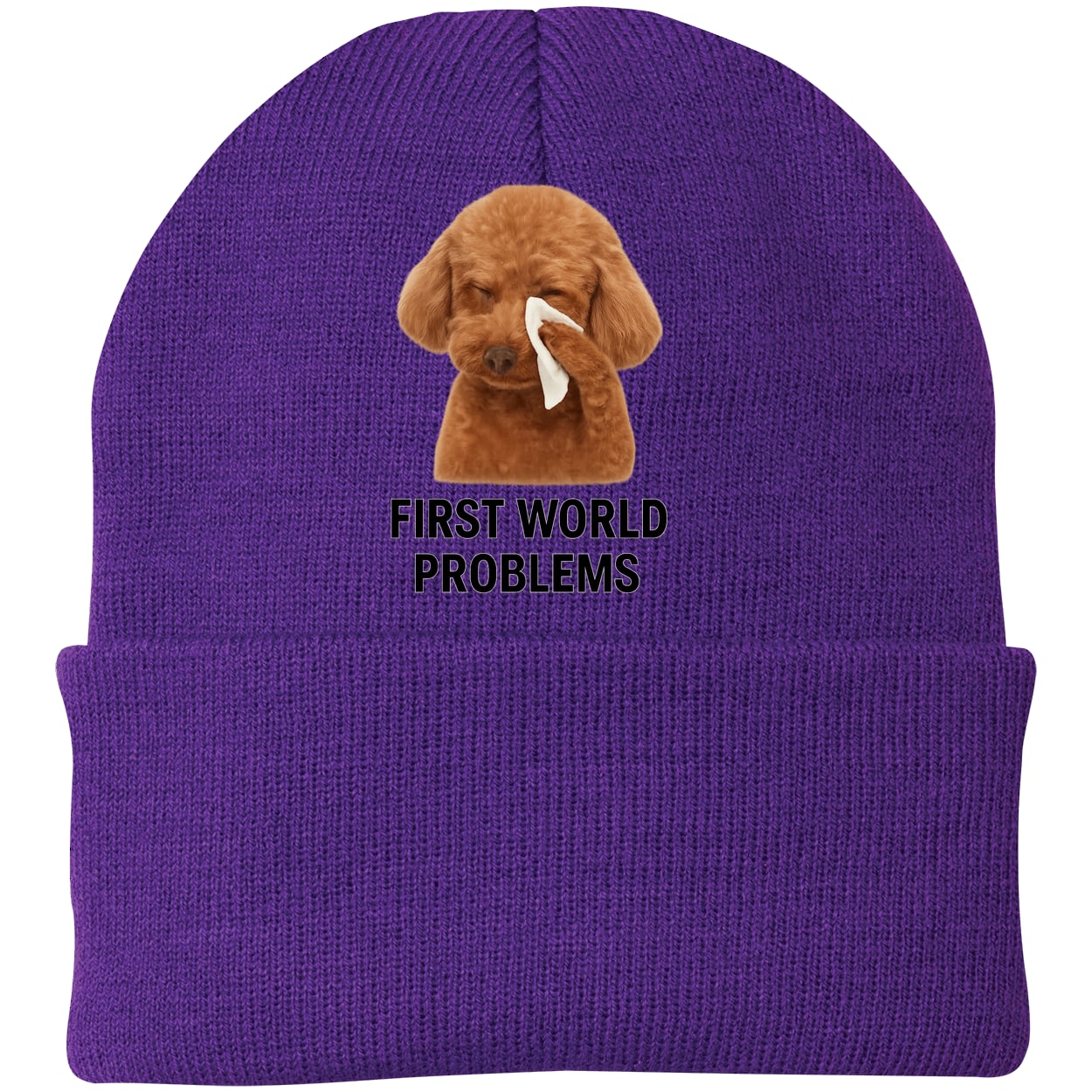 CP90 Port & Company Knit Beanie - Athletic Purple