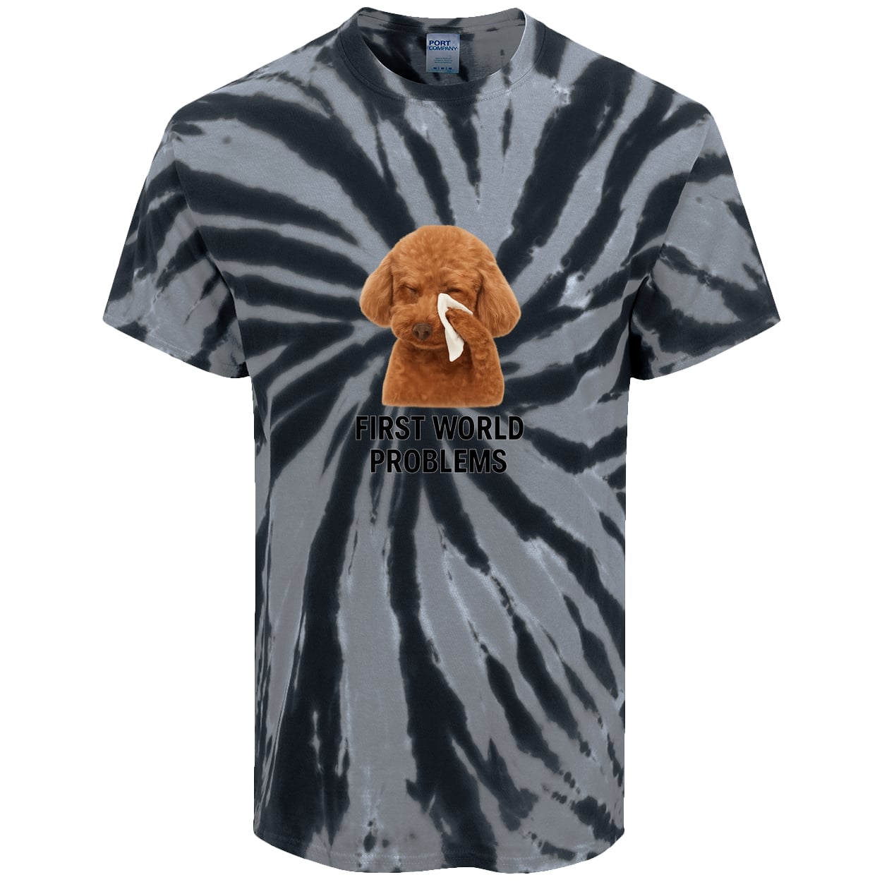 PC147 Port & Company Tie-Dye Tee - Black