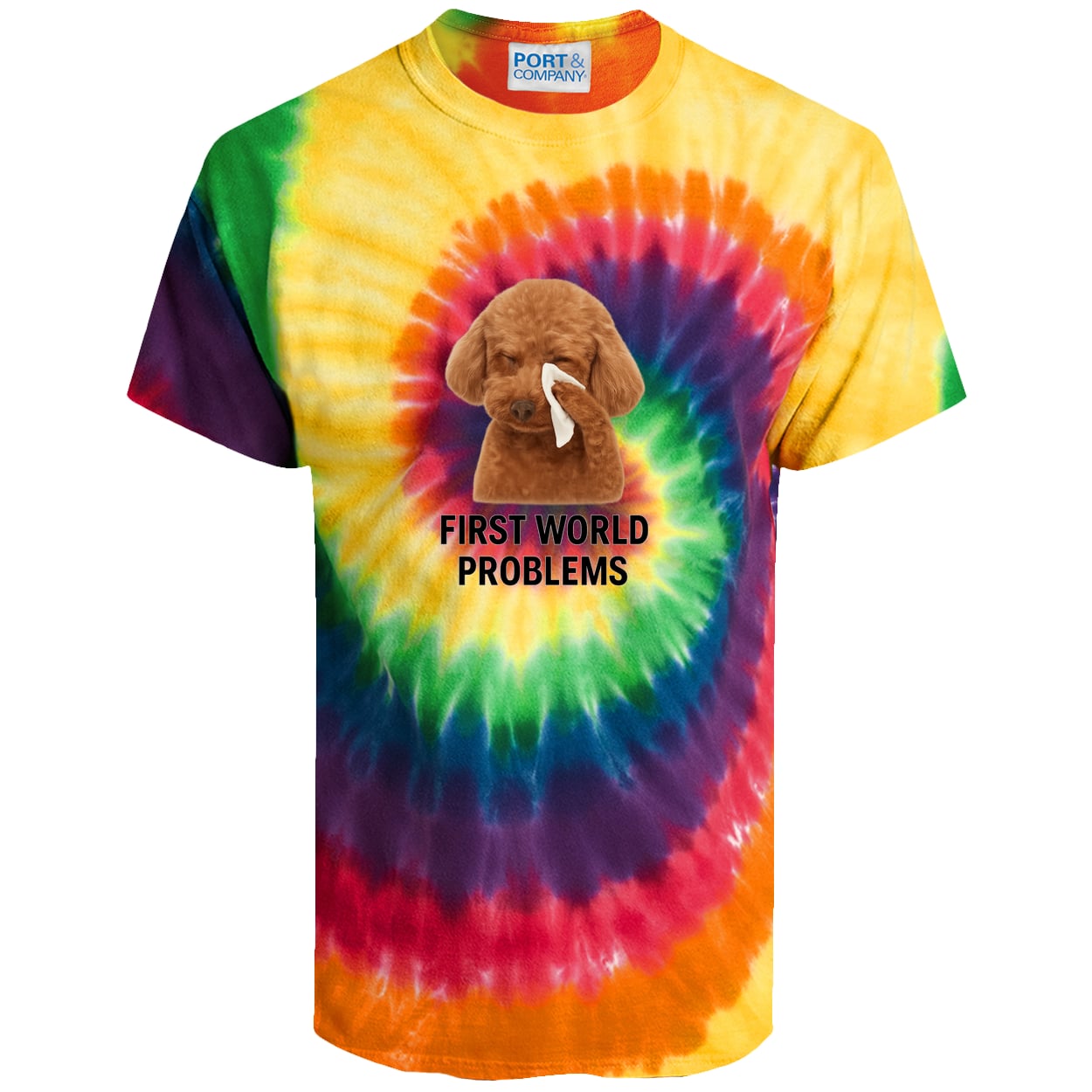 PC147 Port & Company Tie-Dye Tee - Rainbow