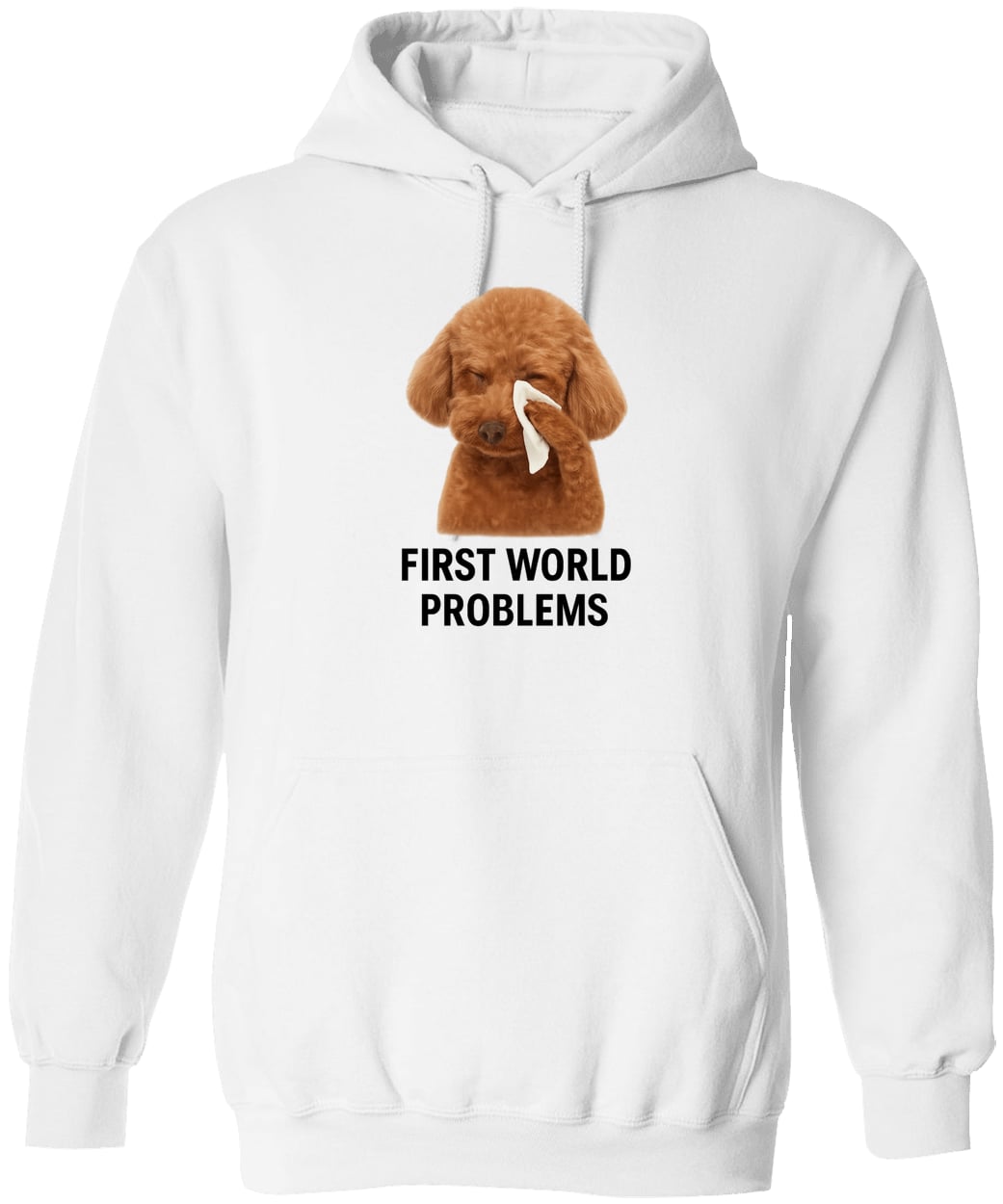 G185 Gildan Pullover Hoodie - White