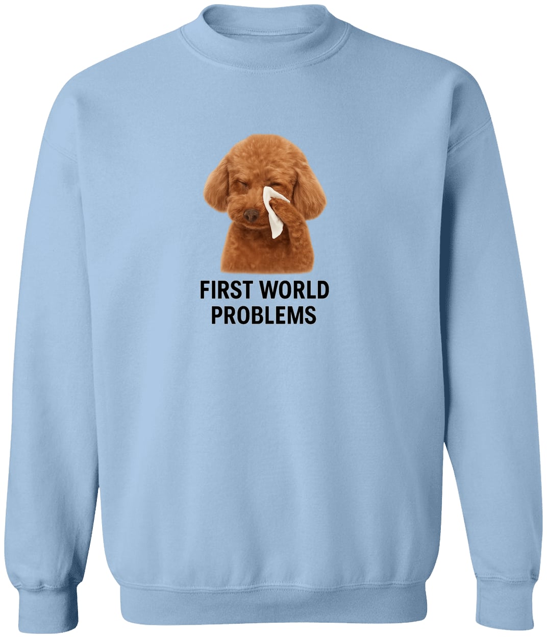 G180 Gildan Crewneck Pullover Sweatshirt - Light Blue