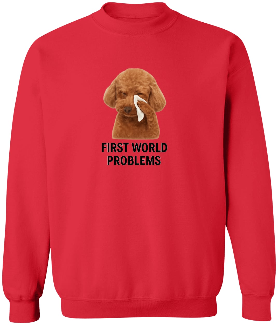 G180 Gildan Crewneck Pullover Sweatshirt - Red
