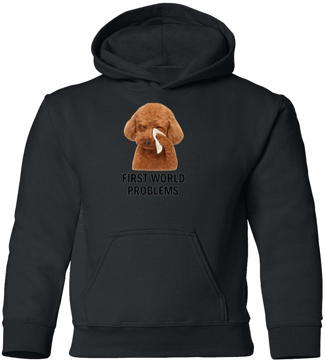 G185B Gildan Youth Pullover Hoodie - Black