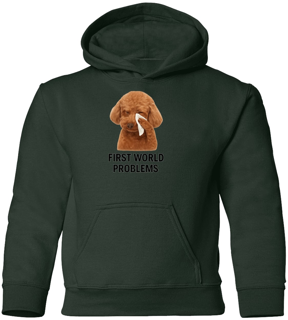G185B Gildan Youth Pullover Hoodie - Forest Green