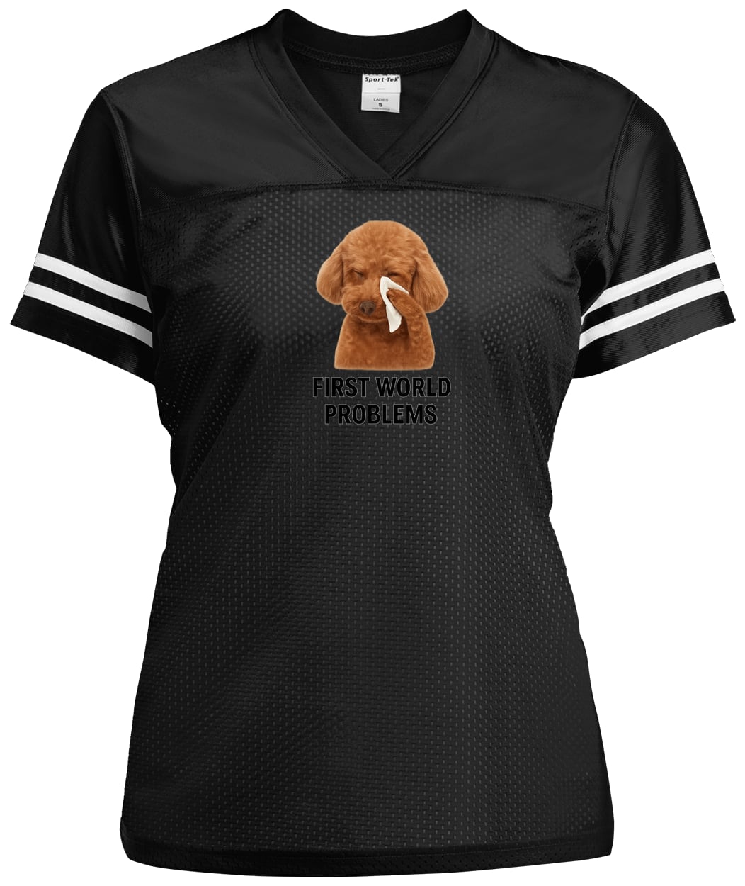 LST307 Sport-Tek Ladies' Replica Jersey - Black/White