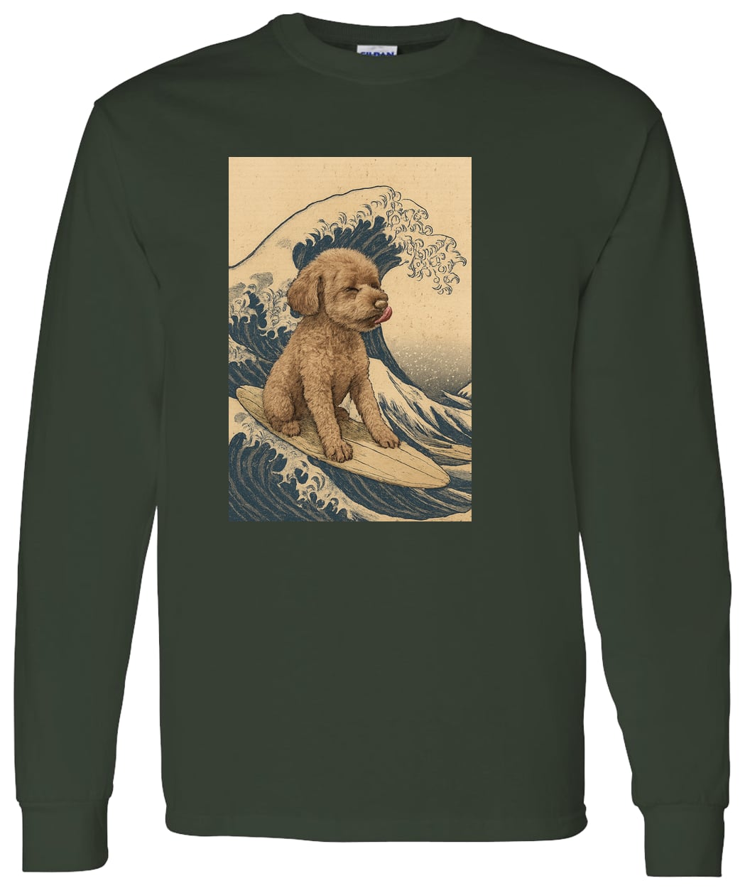 G540 LS T-Shirt 5.3 oz. - Forest Green