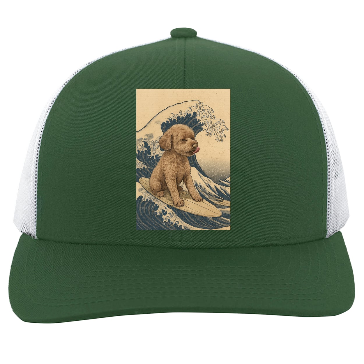 104C Trucker Snap Back - Dark Green/White