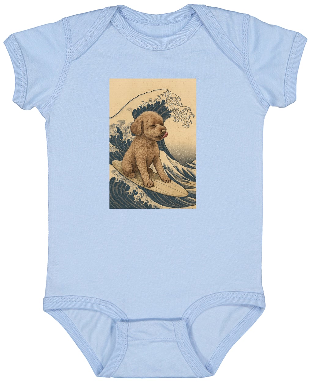 4424 Infant Fine Jersey Bodysuit - Light Blue