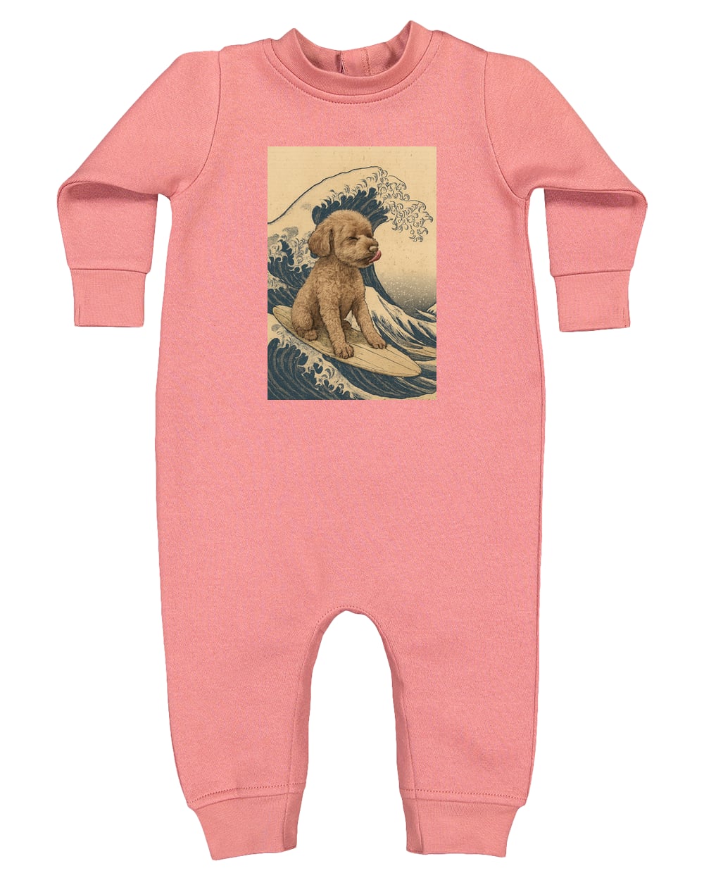 4447 Rabbit Skins Infant Fleece One-Piece Bodysuit - Mauvelous