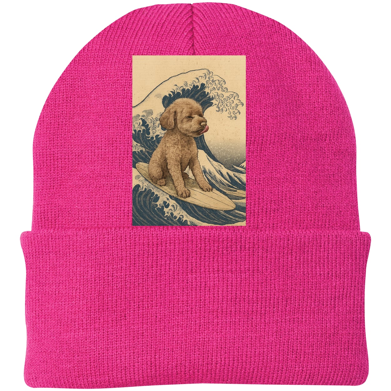 CP90 Port & Company Knit Beanie - Neon Pink