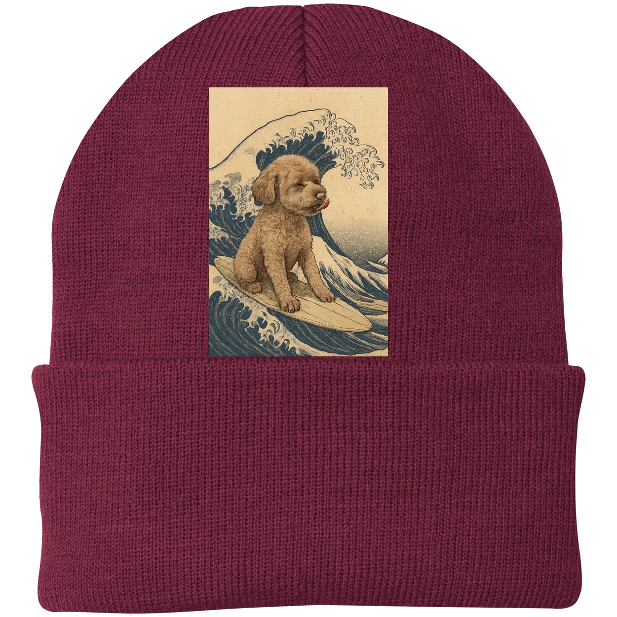 CP90 Port & Company Knit Beanie - Maroon
