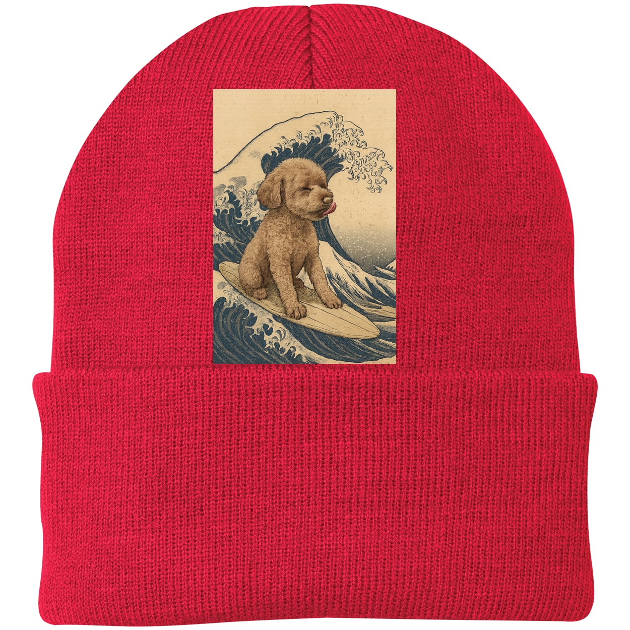 CP90 Port & Company Knit Beanie - Athletic Red