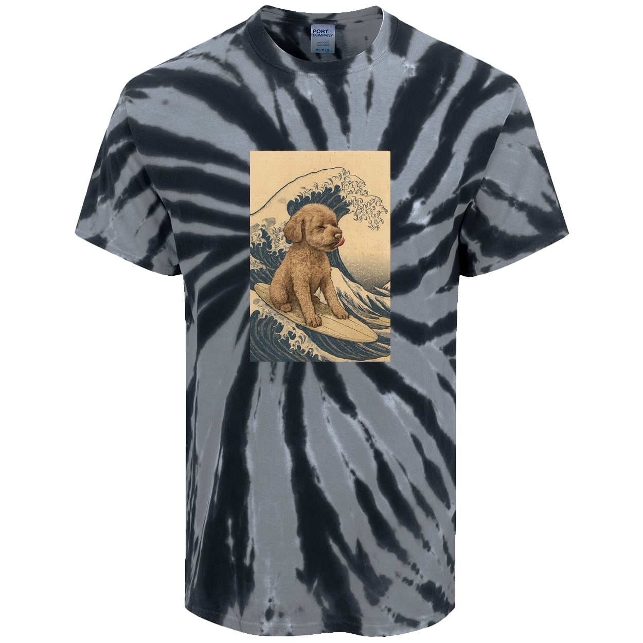 PC147 Port & Company Tie-Dye Tee - Black