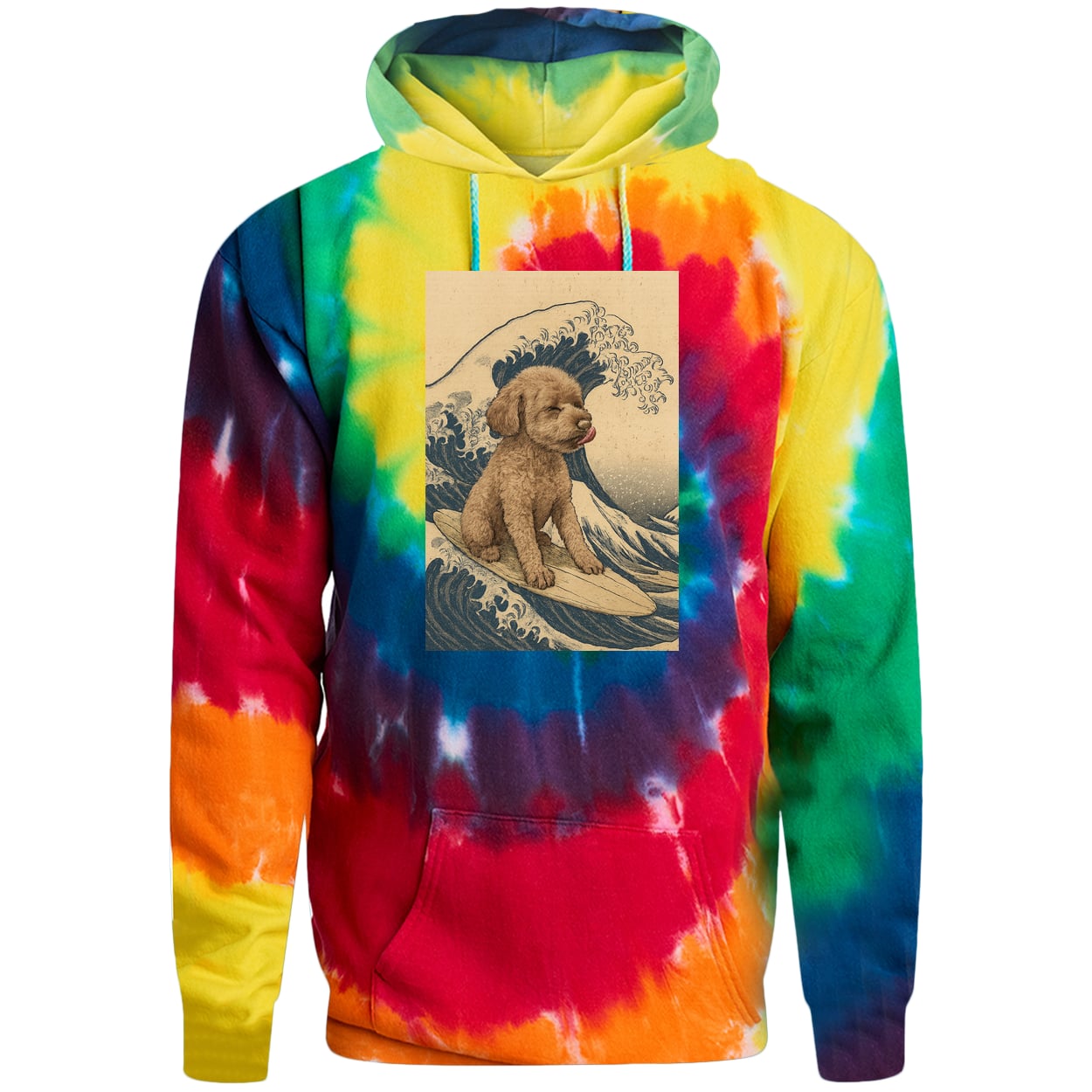 PC146 Port & Company Adult Tie-Dye Pullover Hoodie - Rainbow