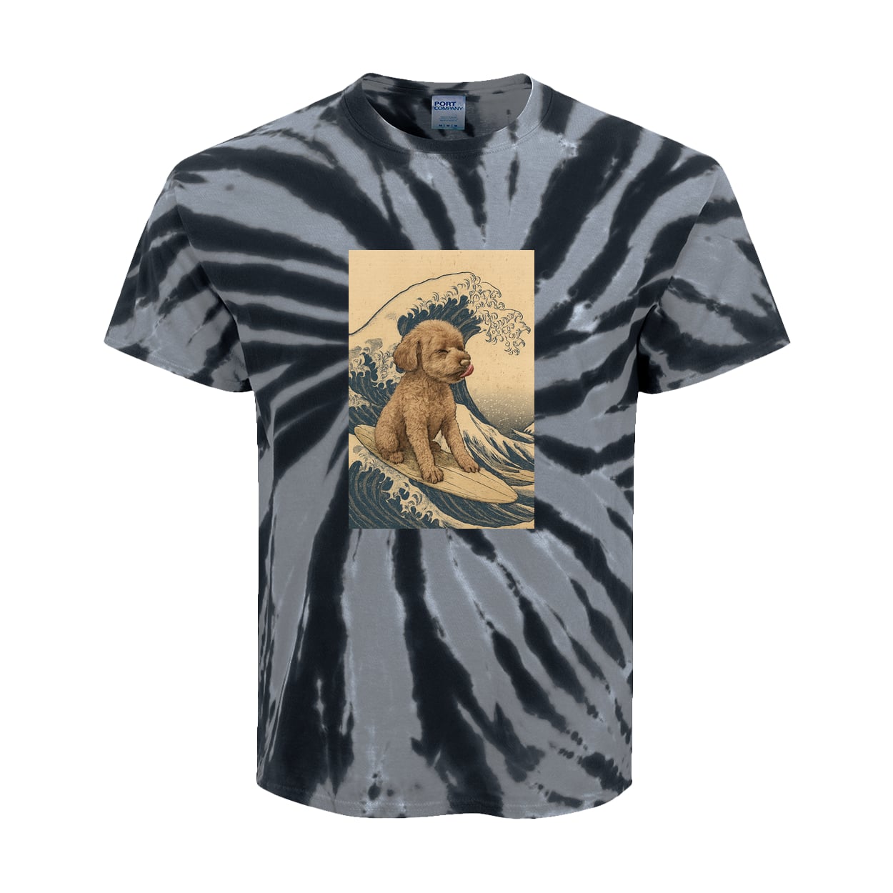 PC147Y Port & Company Kids Tie-Dye Tee - Black