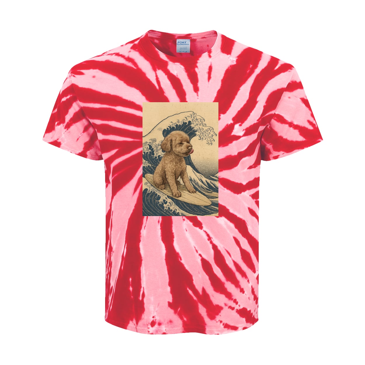 PC147Y Port & Company Kids Tie-Dye Tee - Red
