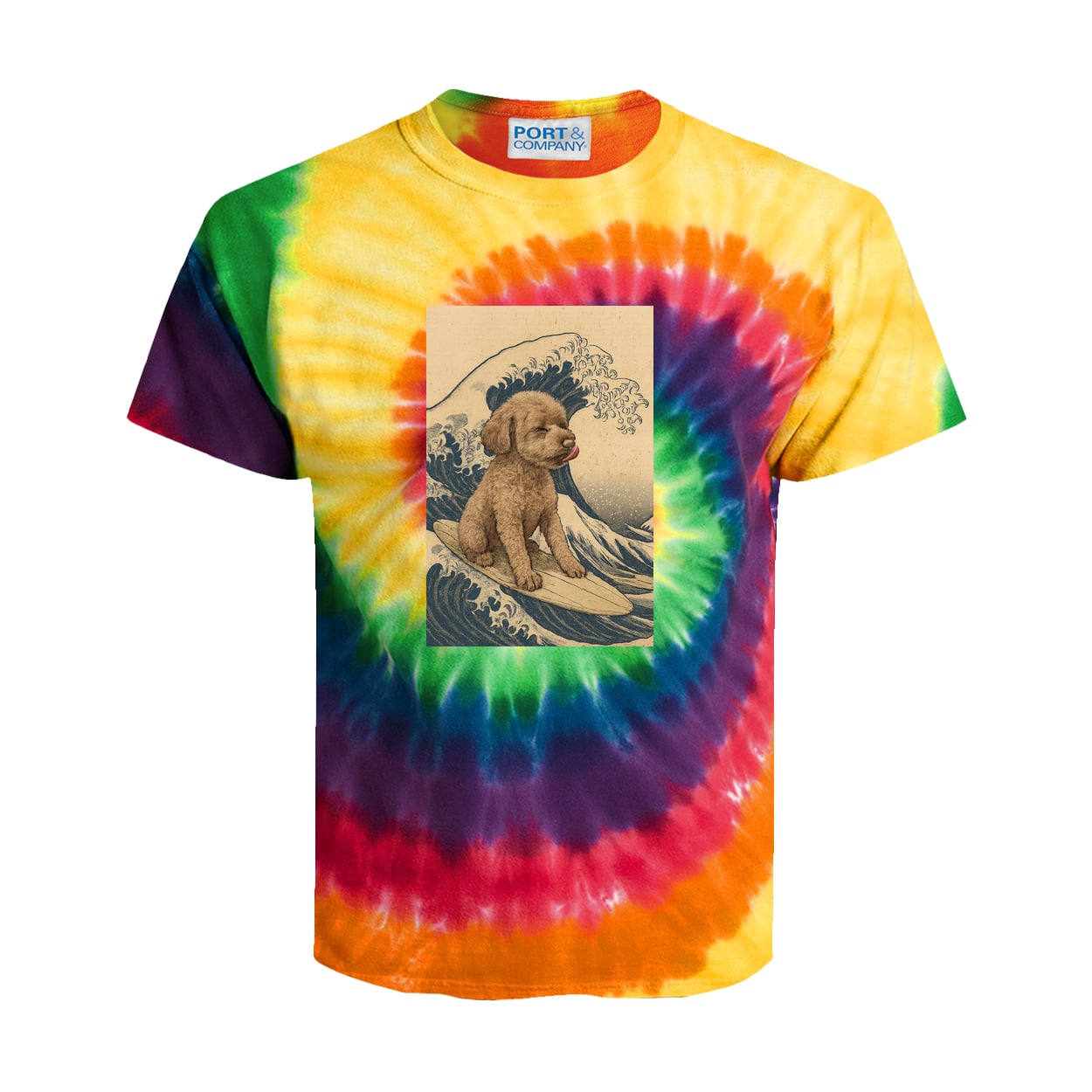 PC147Y Port & Company Kids Tie-Dye Tee - Rainbow