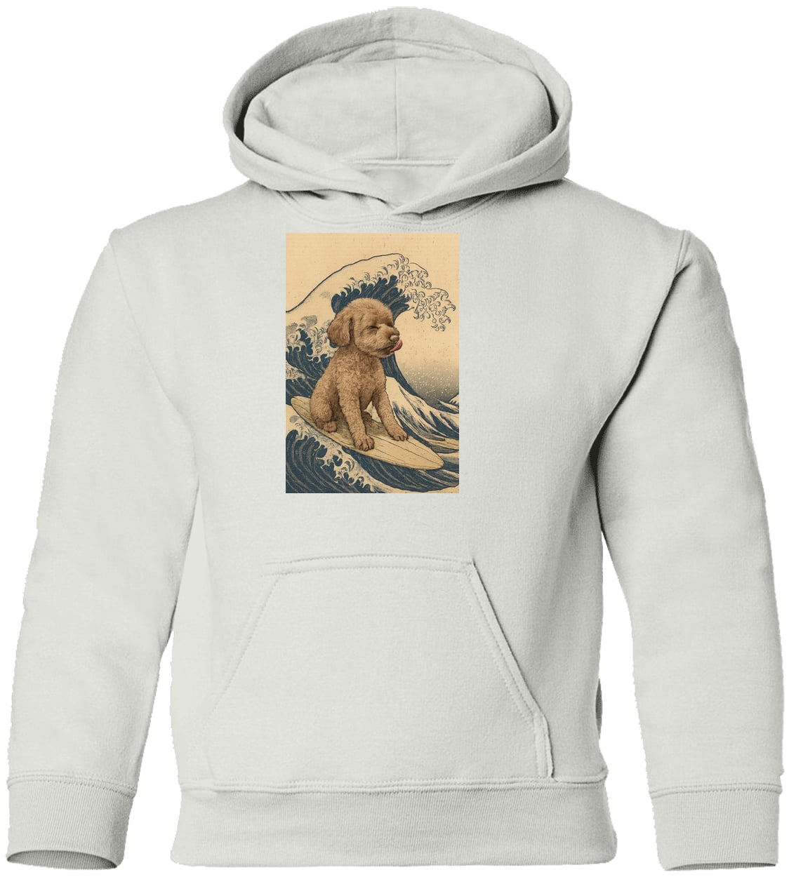 G185B Gildan Youth Pullover Hoodie - White