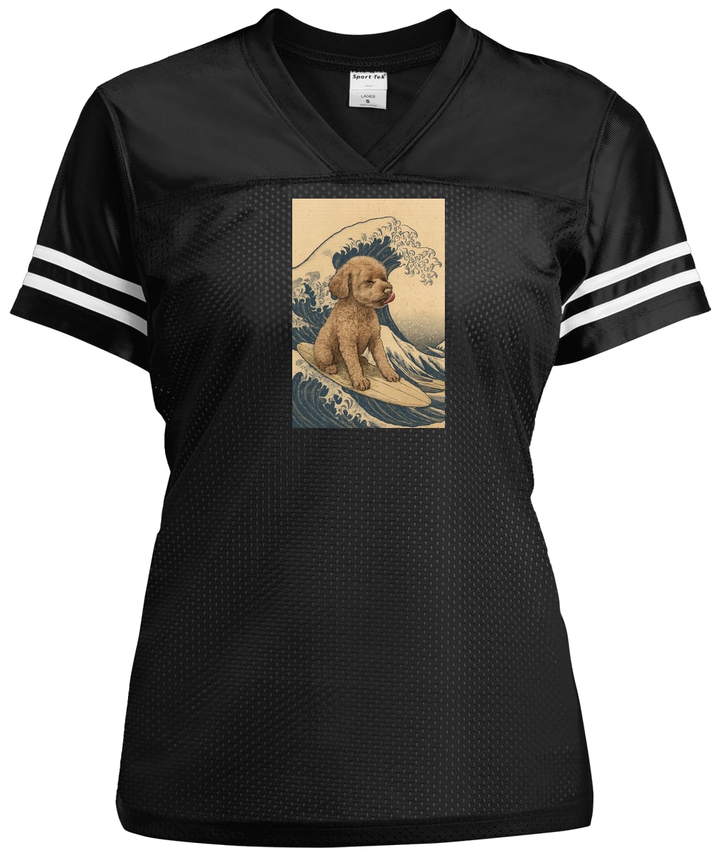 LST307 Sport-Tek Ladies' Replica Jersey - Black/White