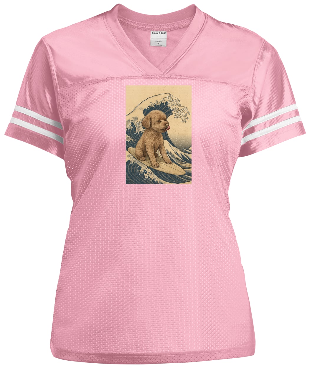 LST307 Sport-Tek Ladies' Replica Jersey - Light Pink/White
