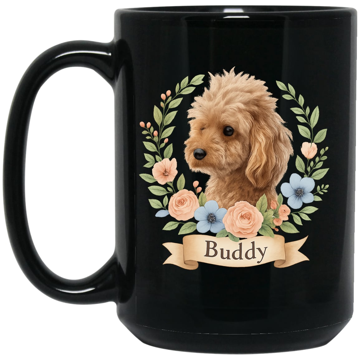 BM15OZ 15oz Black Mug Design Preview