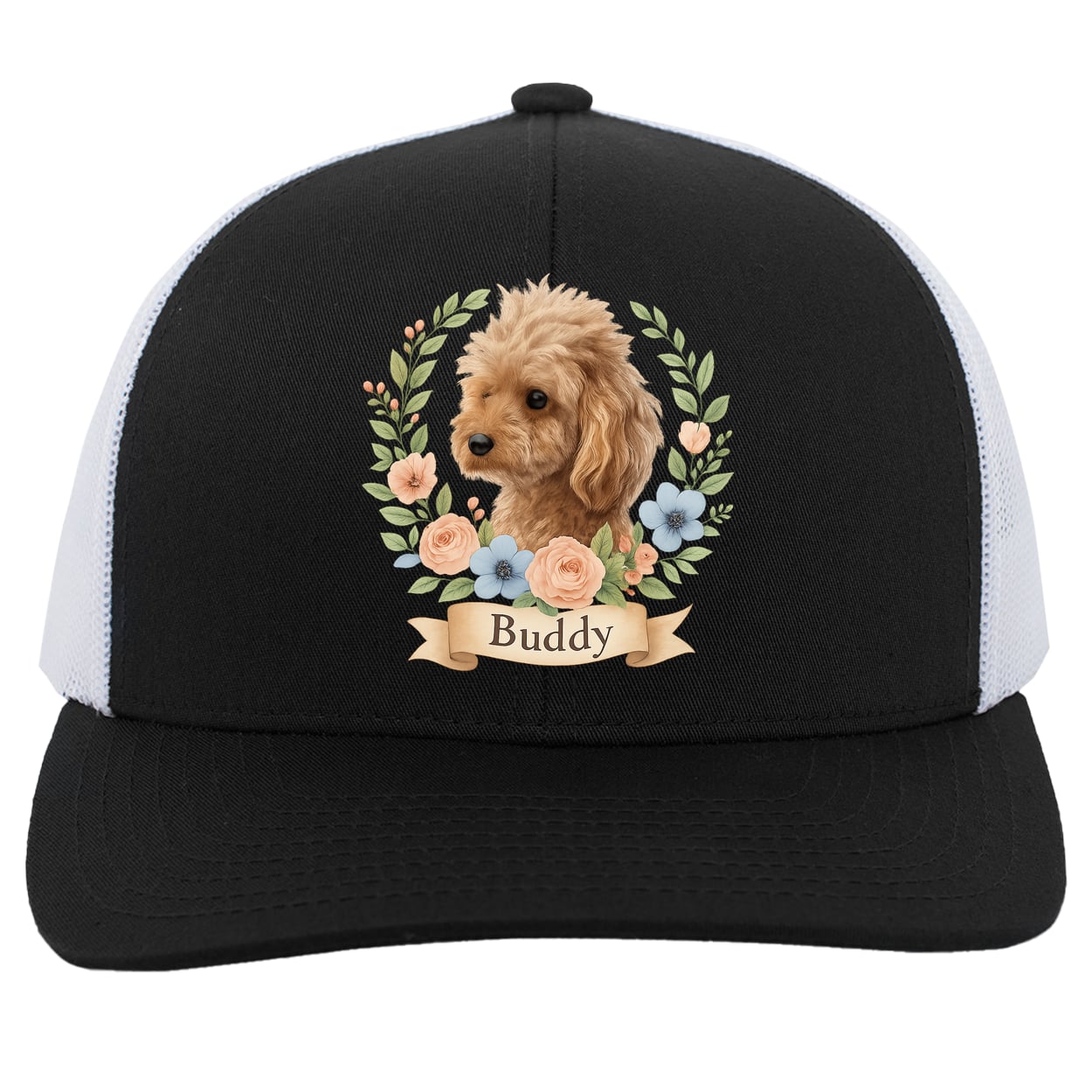 104C Trucker Snap Back - Black/White