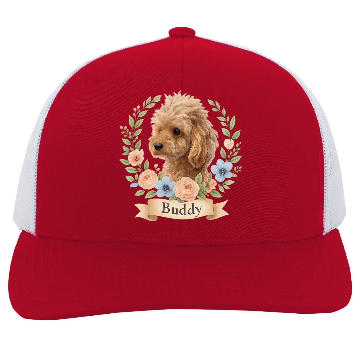 104C Trucker Snap Back - Red/White