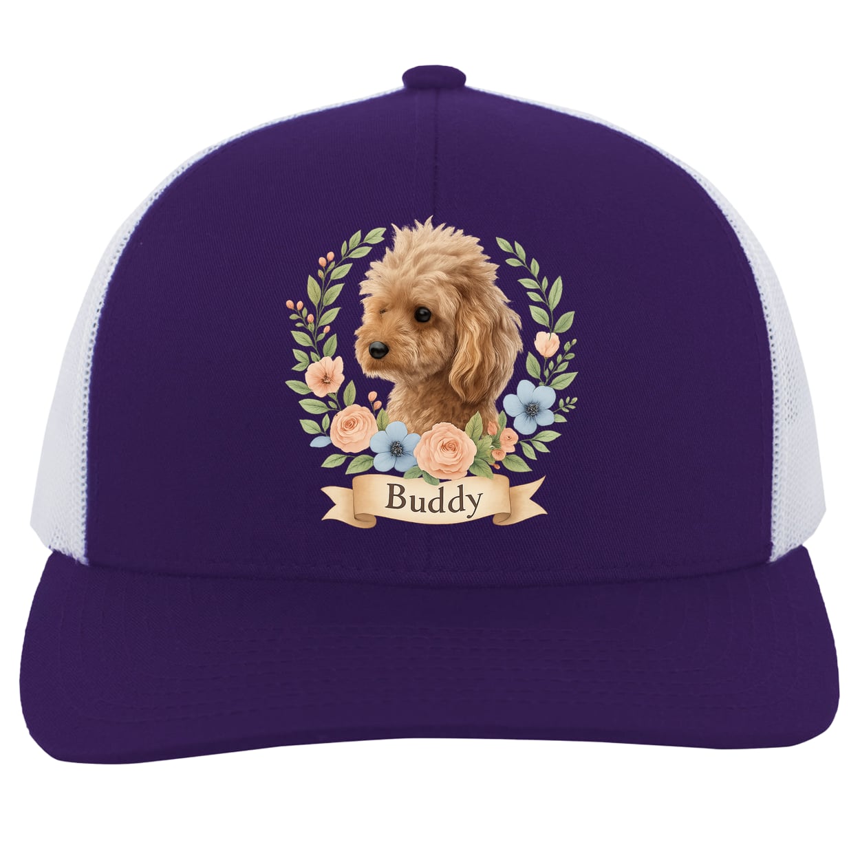 104C Trucker Snap Back - Purple/White