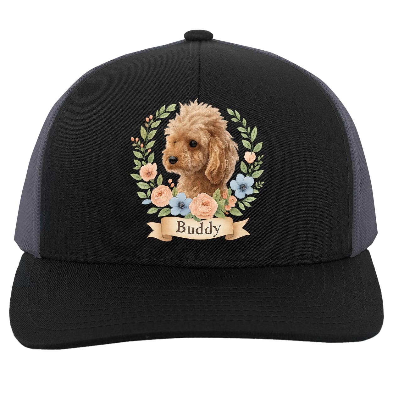 104C Trucker Snap Back - Black/Graphite