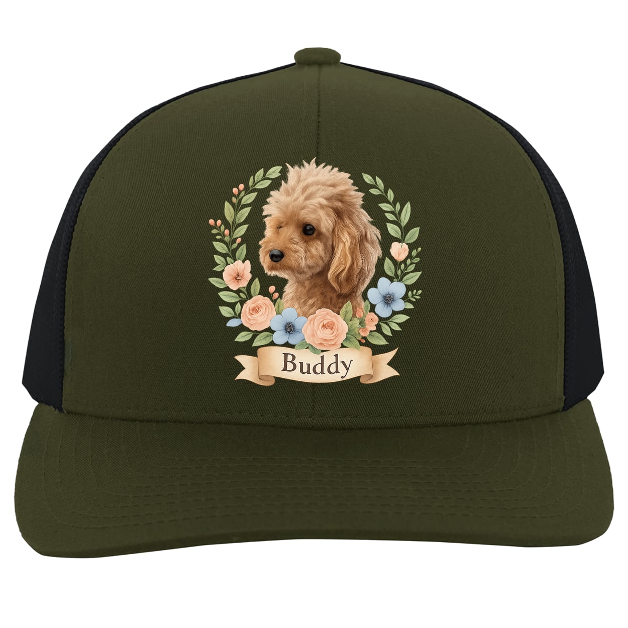 104C Trucker Snap Back - Moss/Charcoal