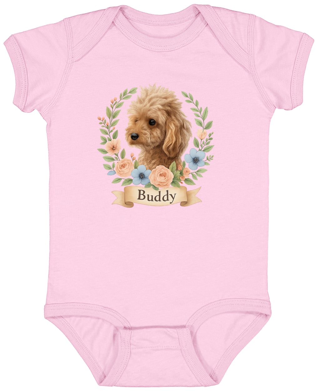 4424 Infant Fine Jersey Bodysuit - Pink