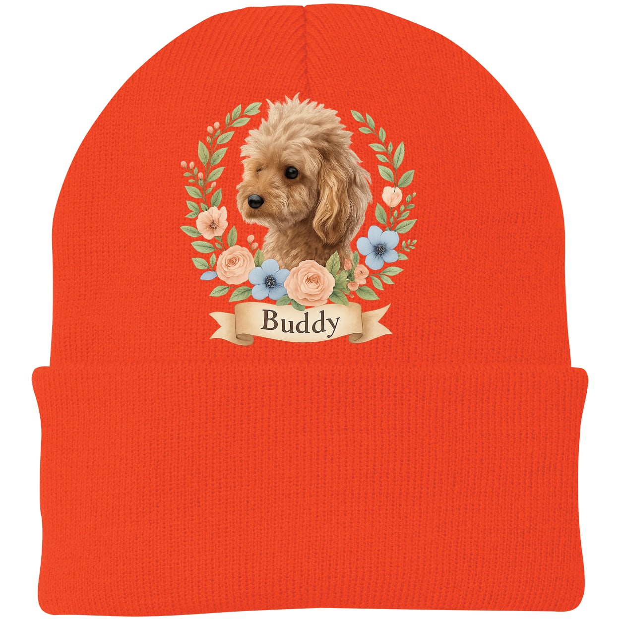 CP90 Port & Company Knit Beanie - Athletic Orange