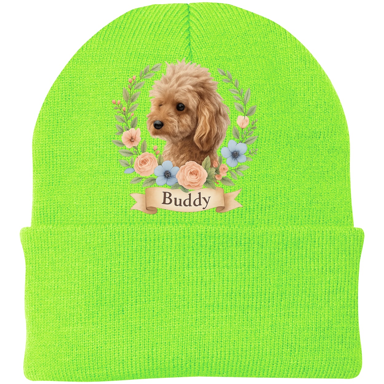 CP90 Port & Company Knit Beanie - Neon Green