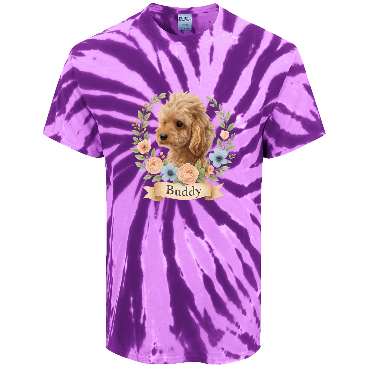 PC147 Port & Company Tie-Dye Tee - Purple