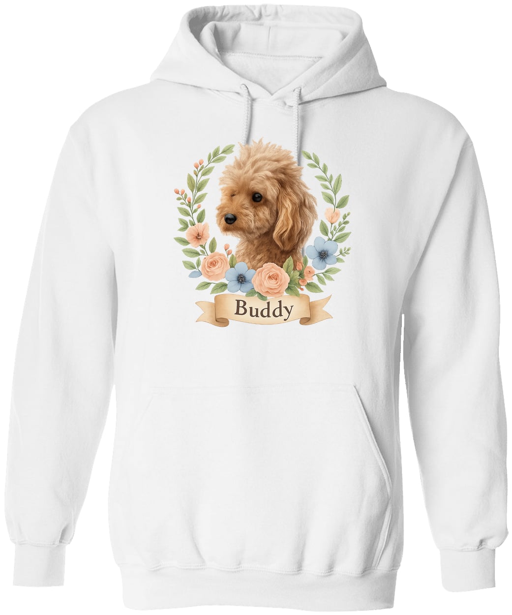 G185 Gildan Pullover Hoodie - White