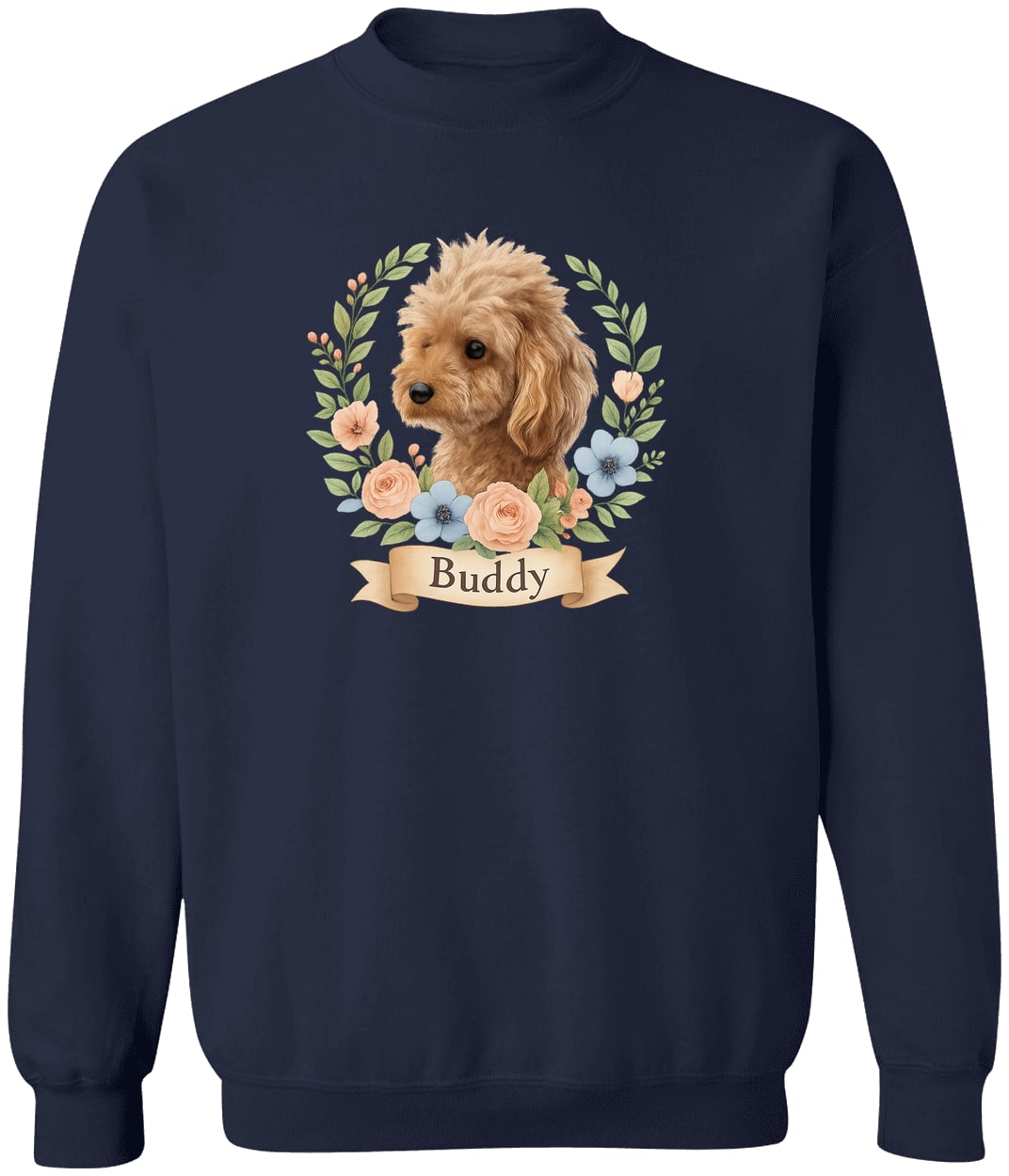 G180 Gildan Crewneck Pullover Sweatshirt - Navy