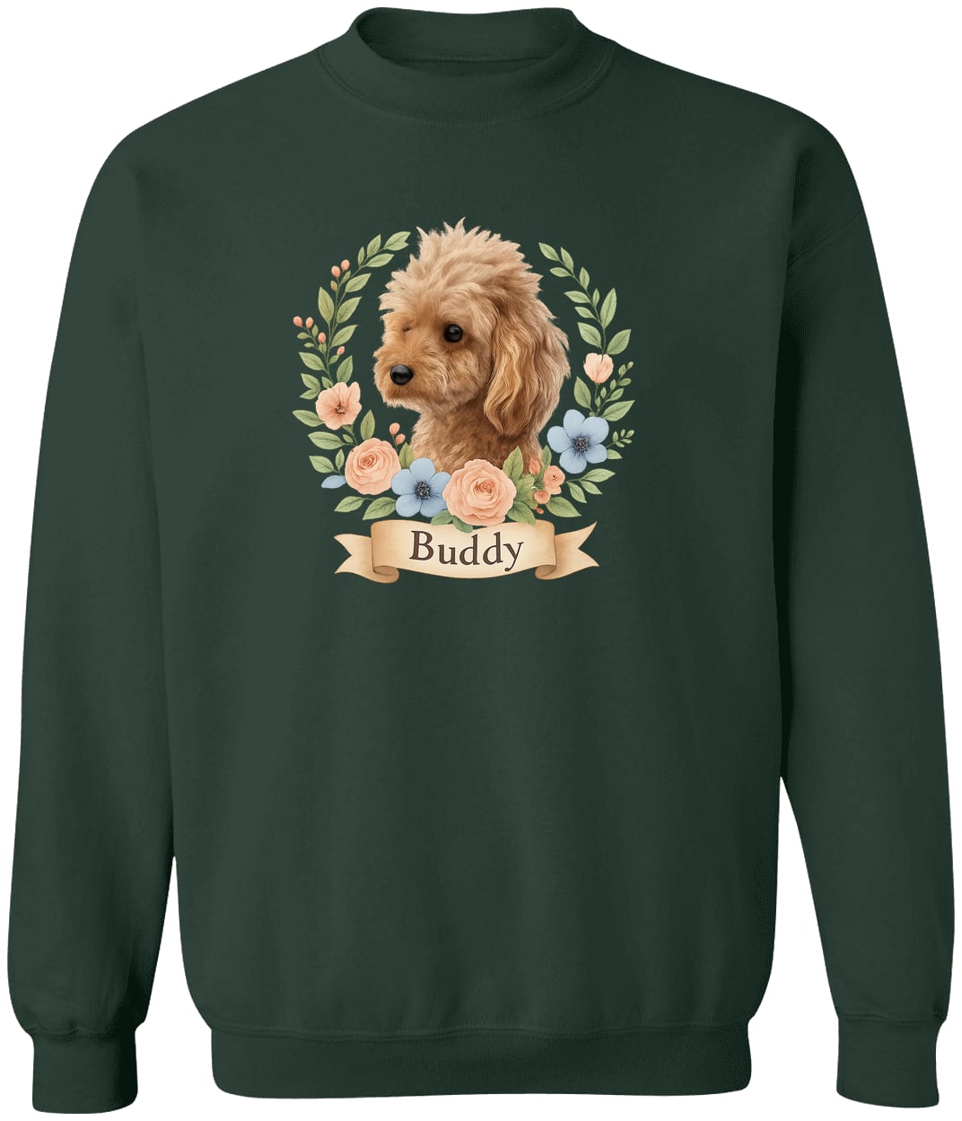 G180 Gildan Crewneck Pullover Sweatshirt - Forest Green
