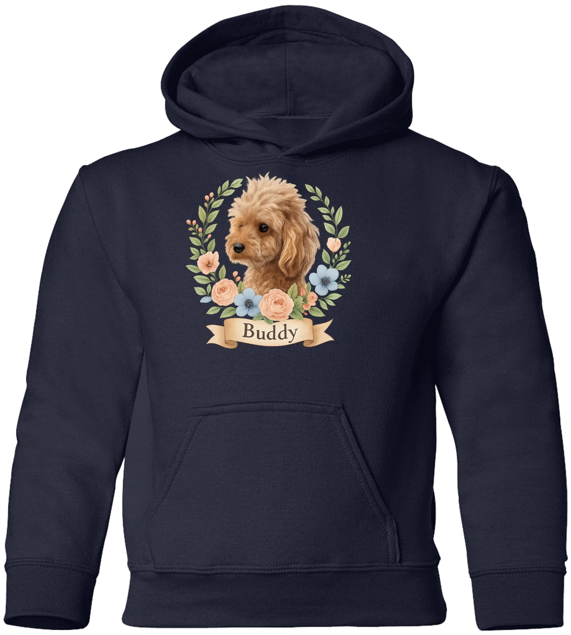 G185B Gildan Youth Pullover Hoodie - Navy
