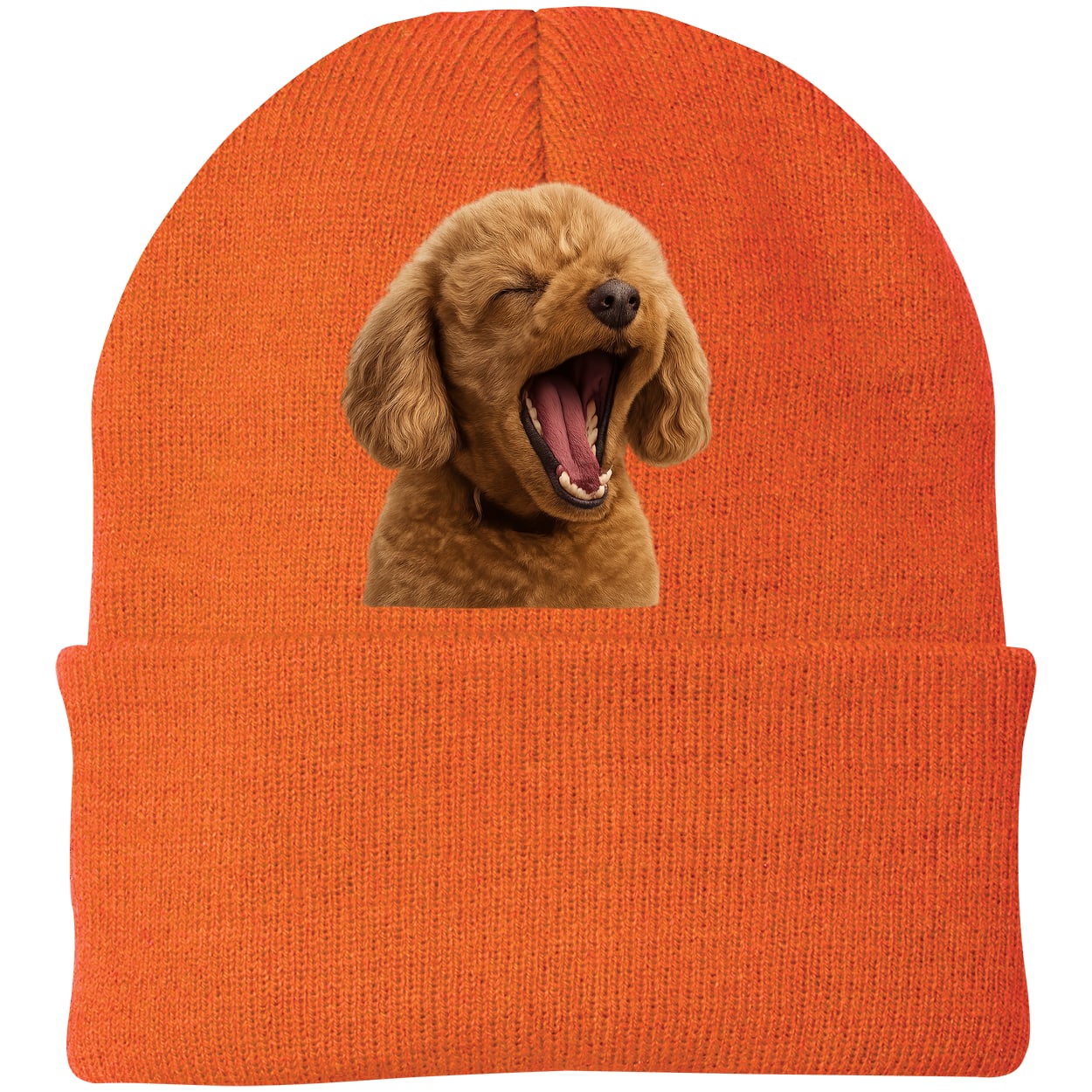 CP90 Port & Company Knit Beanie - Neon Orange