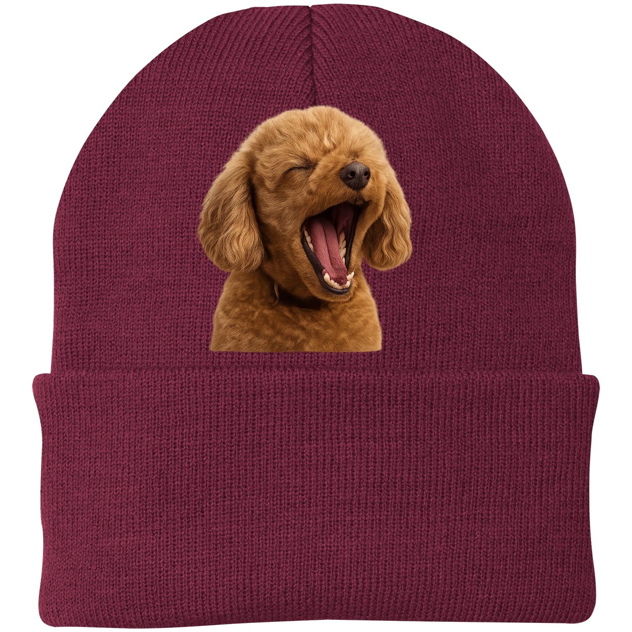 CP90 Port & Company Knit Beanie - Maroon