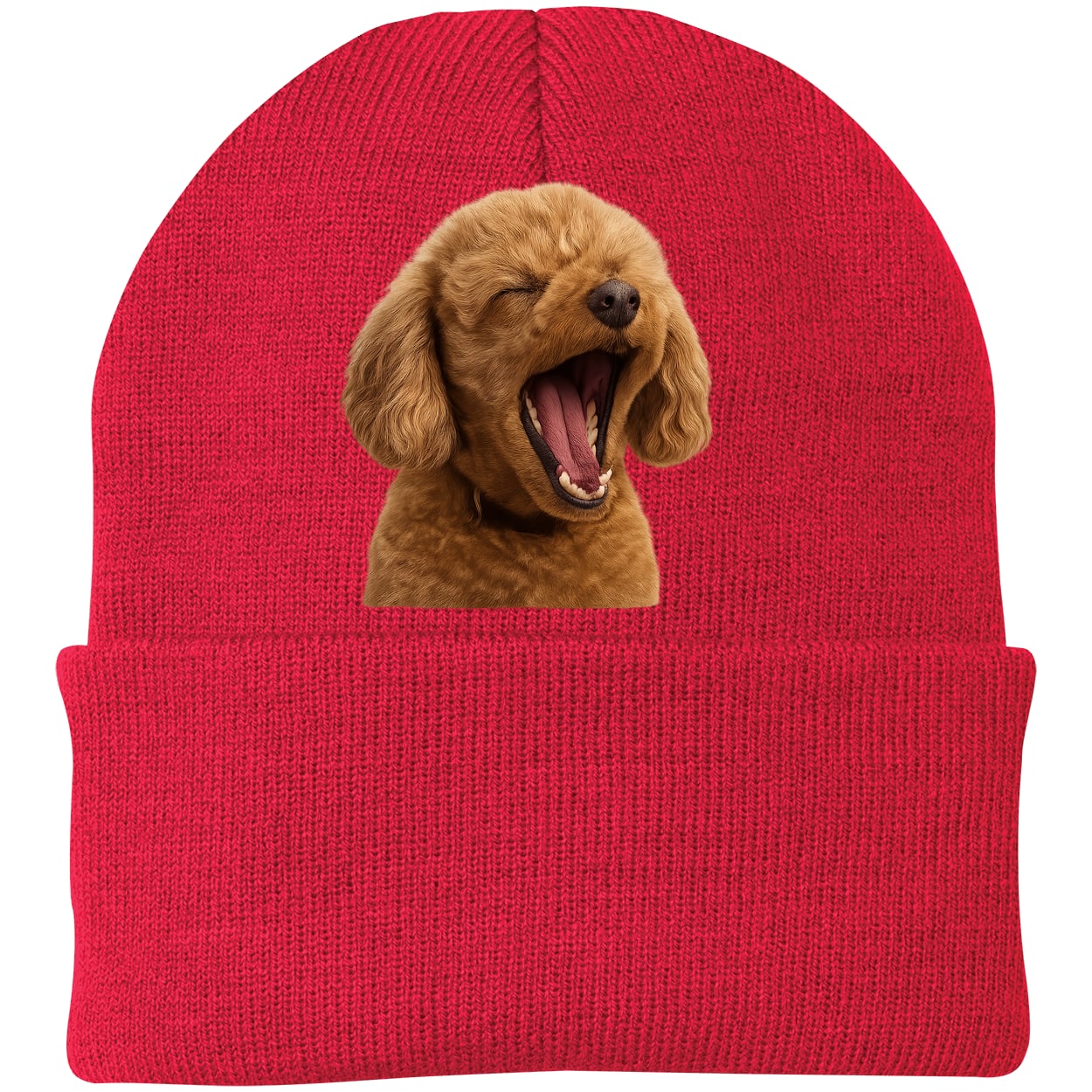 CP90 Port & Company Knit Beanie - Athletic Red