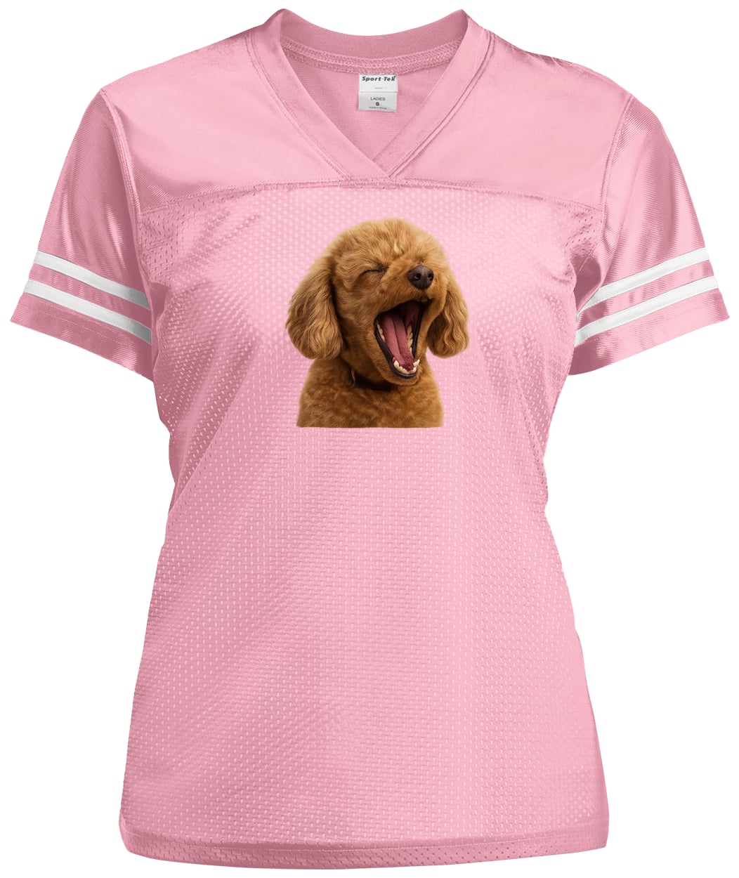 LST307 Sport-Tek Ladies' Replica Jersey - Light Pink/White