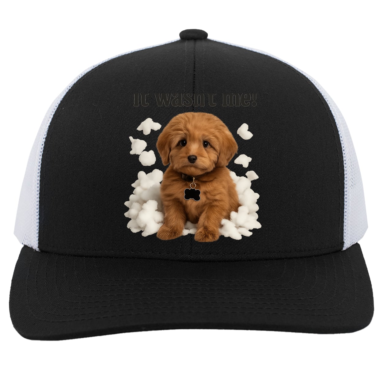 104C Trucker Snap Back - Black/White