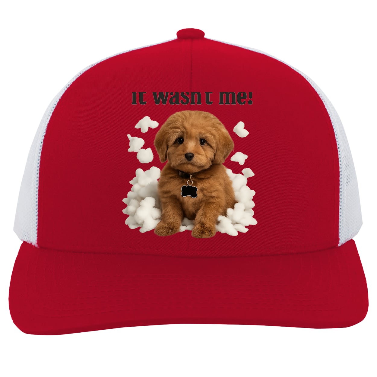 104C Trucker Snap Back - Red/White