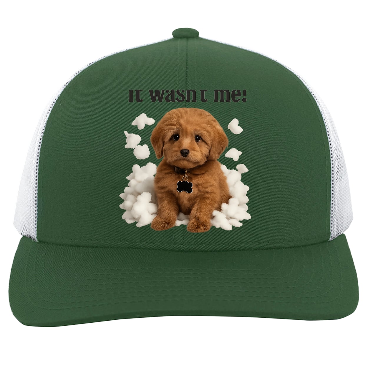 104C Trucker Snap Back - Dark Green/White