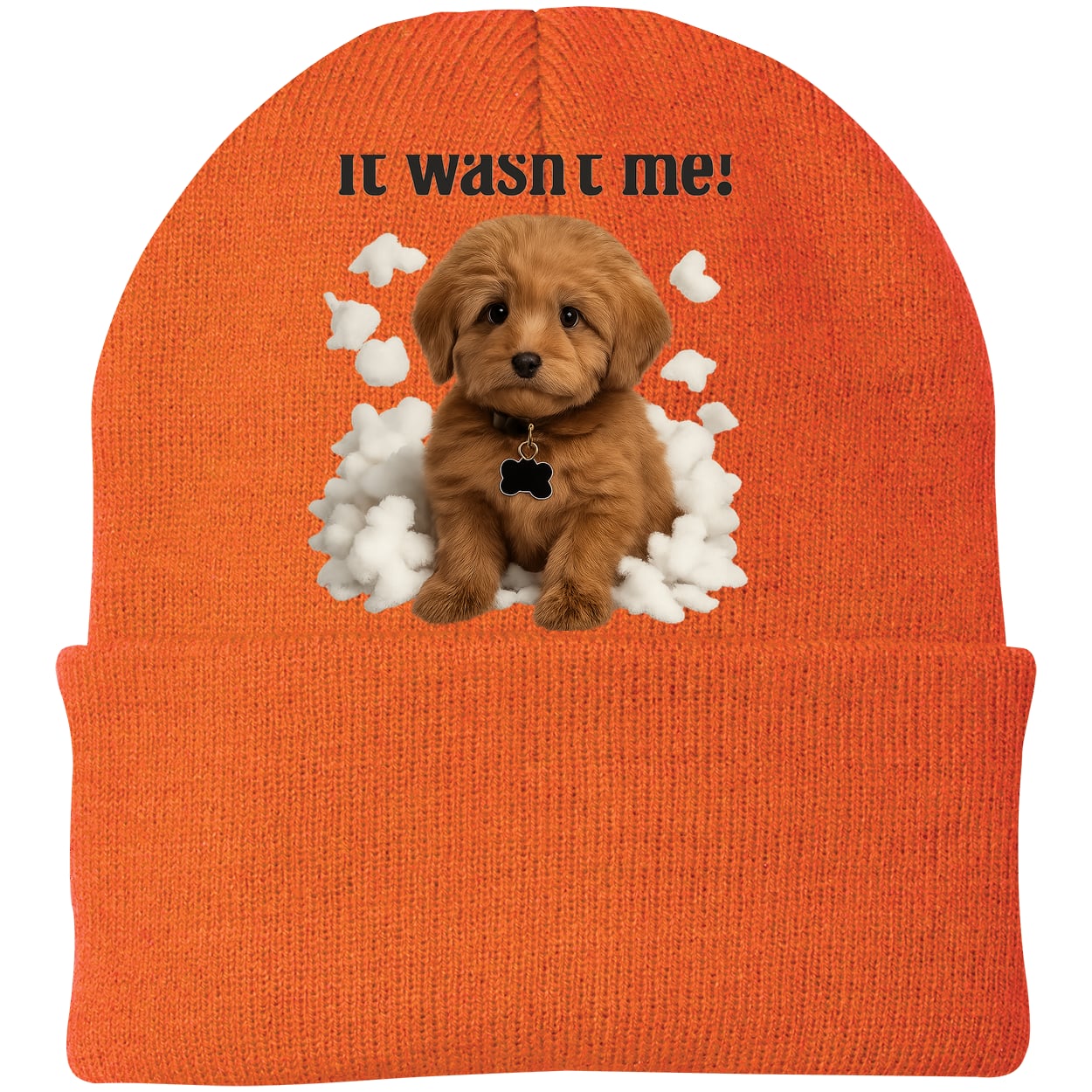 CP90 Port & Company Knit Beanie - Neon Orange