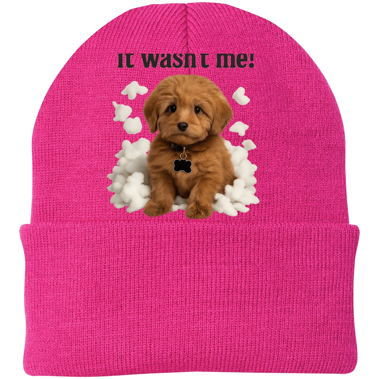 CP90 Port & Company Knit Beanie - Neon Pink