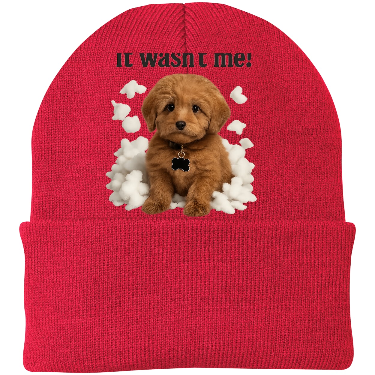 CP90 Port & Company Knit Beanie - Athletic Red