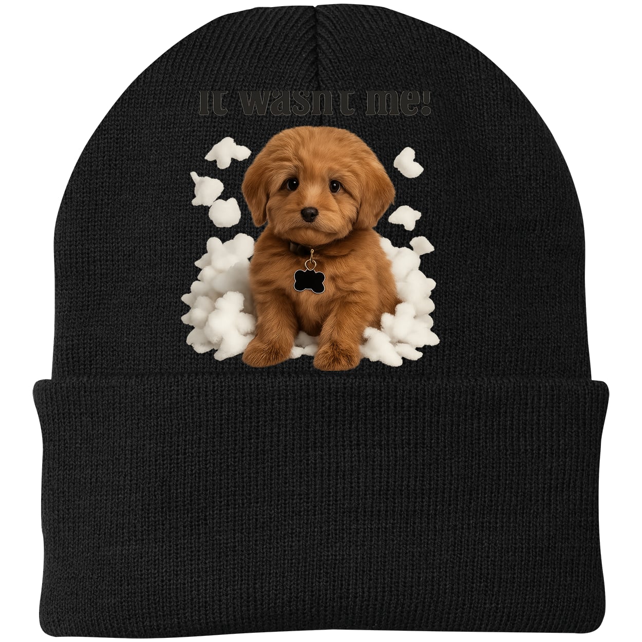 CP90 Port & Company Knit Beanie - Black