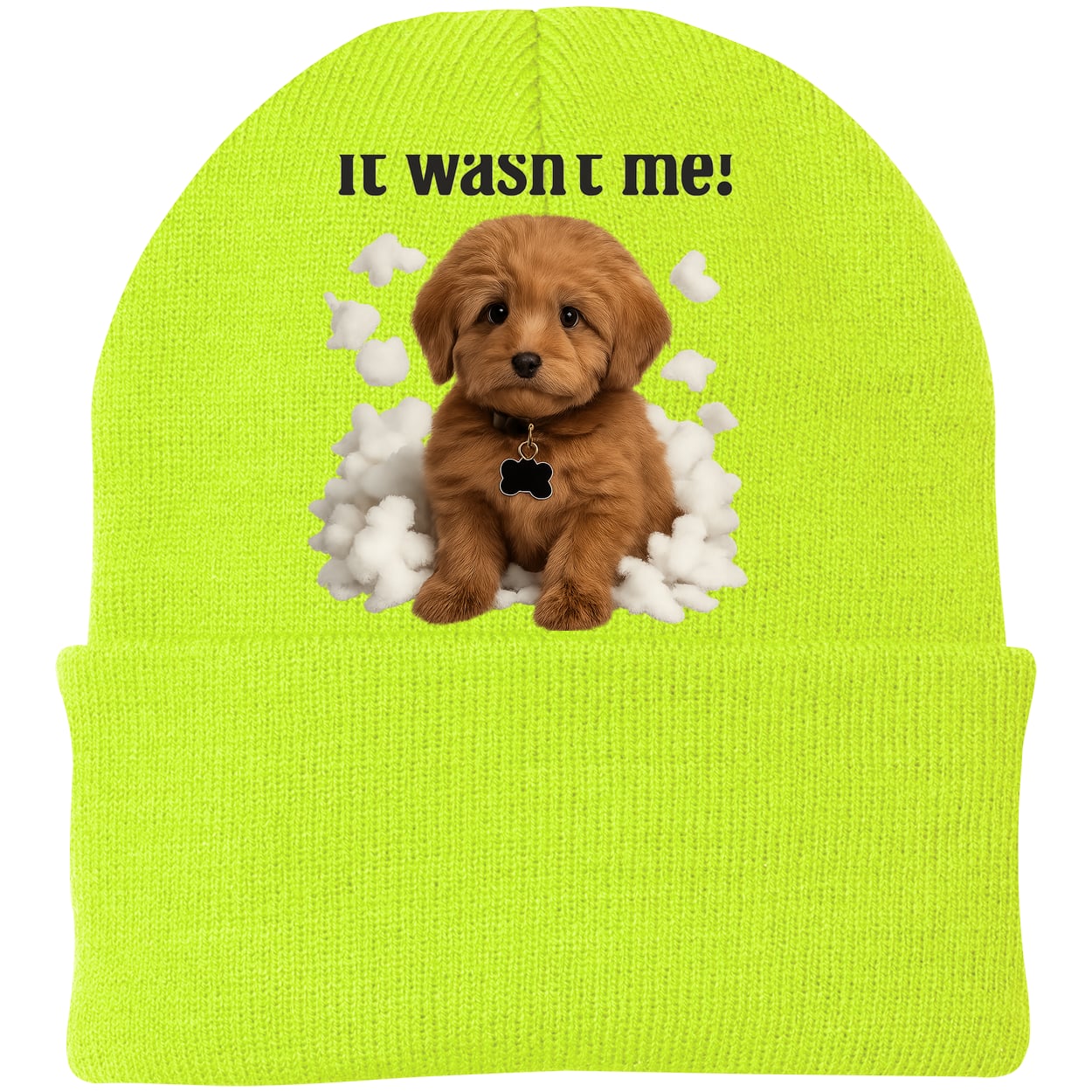 CP90 Port & Company Knit Beanie - Neon Yellow